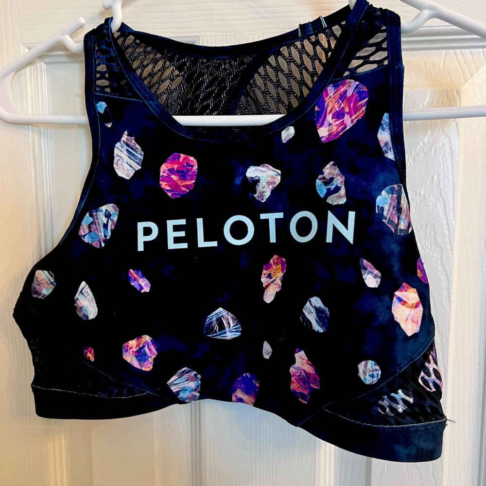 Peloton WITH gem geo asteroid sport bra. Hand washed once but never worn.
